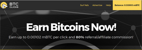 Btcclicks banner ad